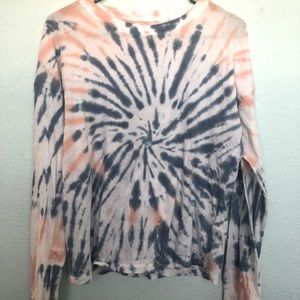 Hollister tie dye long sleeve tee